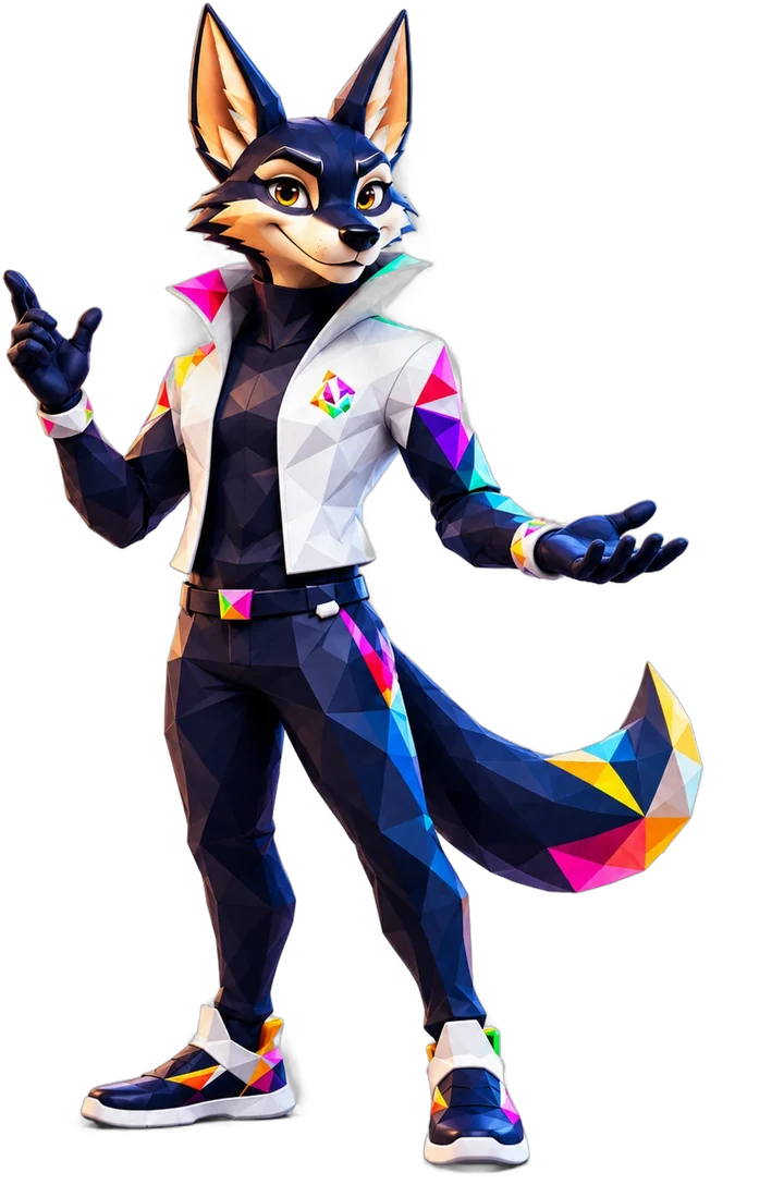 Prizmo, PulseGrid Digital’s jackal mascot, welcoming you